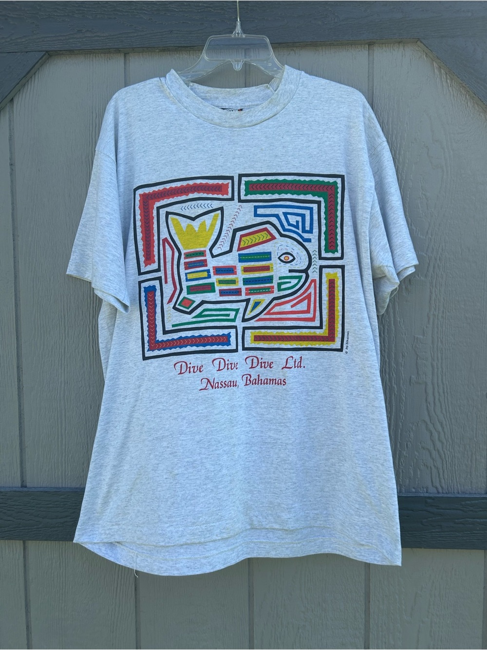 VTG Screen Stars Best Dive Dive Dive Bahamas Graphic T-Shirt Size X-Large